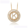 34439 hot sale xuping moda colar 18 K letra da cor do ouro K colar de luxo